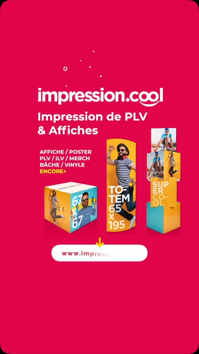 COMMANDES EXPRESS de vos impressions de PLV, Affiches OOH, Poster, Merchandising aux meilleurs Prix 😎.... 👉 https://www.impression.cool